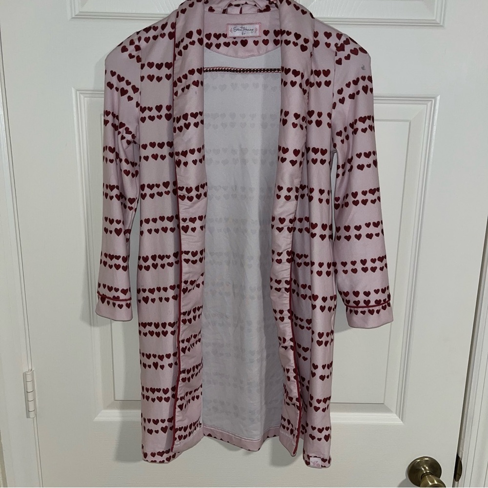 Sweet honey girls 8 pink heart robe cardigan duster